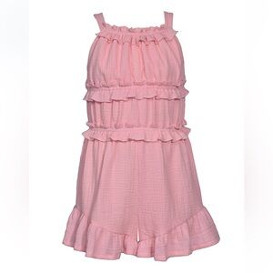 Bonnie Jean Pink Ruffled Romper